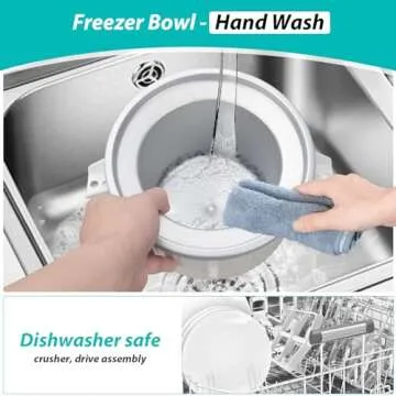 Ice Cream Maker Attachment for KitchenAid Mixers, 2QT