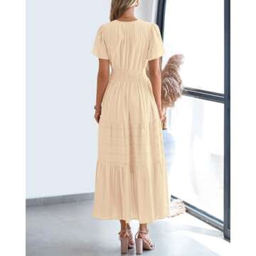 BTFBM Women's Summer Casual Midi Maxi Dress 2025