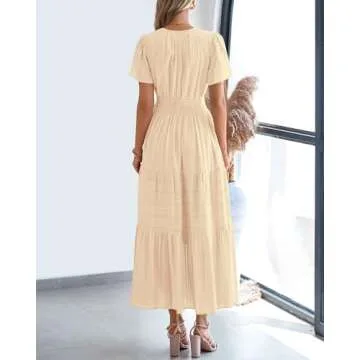 BTFBM Women's Summer Casual Midi Maxi Dress 2025