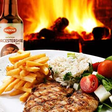 Haddar Vegan Worcestershire Sauce 10oz (2-Pack) | Fish-Free & Gluten-Free