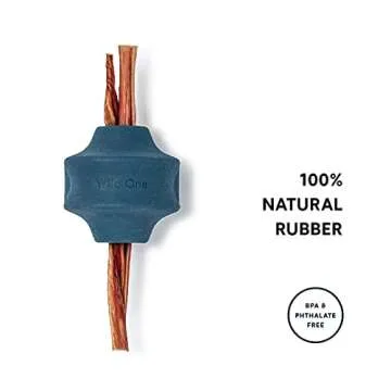 Wild One Twist Toss Dog Toy 100% Natural Rubber, Fun to Chew, Durable for Average Chewers, Fetch Toy, Treat Dispensing Blue