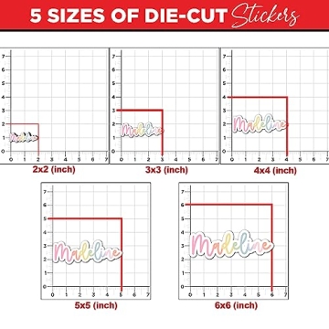 Custom Waterproof Vinyl Name Stickers Personal Decor