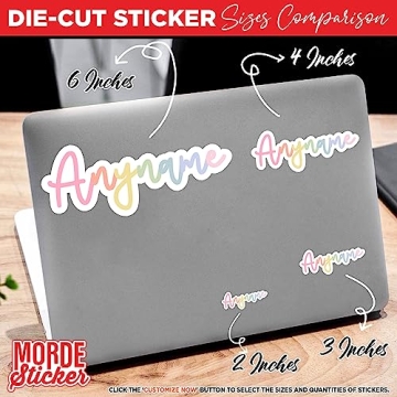 Custom Waterproof Vinyl Name Stickers Personal Decor