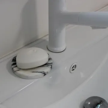 Elegant Italian Calacatta Viola Marble Dish for Home Decor