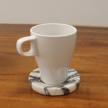 Elegant Italian Calacatta Viola Marble Dish for Home Decor