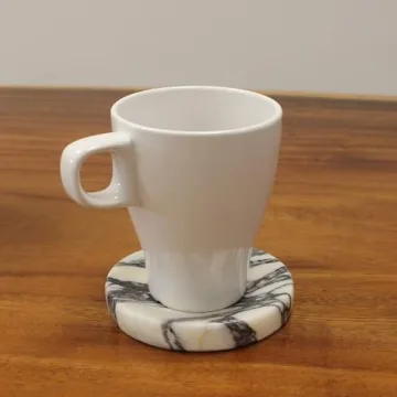 Elegant Italian Calacatta Viola Marble Dish for Home Decor