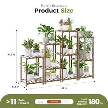 4 Sets of Package Plant Stands Combo Indoor Outdoor Plants Stands for Living Room Balcony Garden