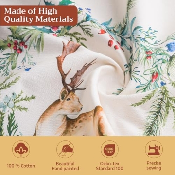 Elegant Maison d'Hermine Table Cloth 60x120 Inches Cotton