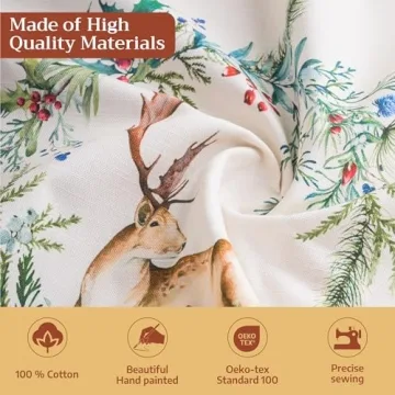 Elegant Maison d'Hermine Table Cloth 60x120 Inches Cotton