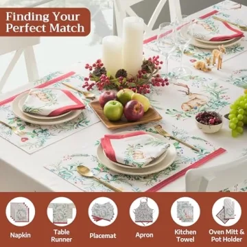 Elegant Maison d'Hermine Table Cloth 60x120 Inches Cotton