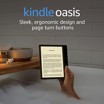 Kindle Oasis 7” Display Waterproof E-Reader with Page Buttons