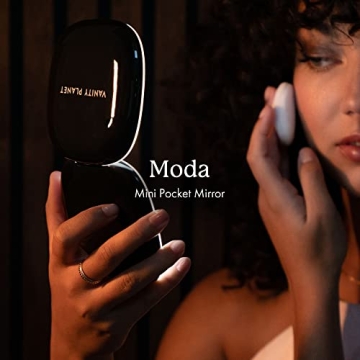 Vanity Planet Moda LED Makeup Mirror 10X Magnification Rechargeable