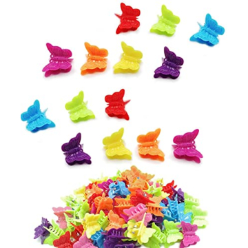 DEEINN Hair Clips, 50 Pcs Butterfly Pastel Hair Clips Mini Cute Accessories for Hair 90s Girls Women...