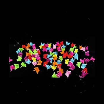 Colorful Butterfly Hair Clips for Girls and Women - 50 Pcs