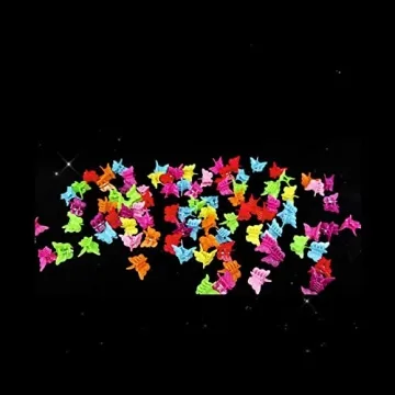 Colorful Butterfly Hair Clips for Girls and Women - 50 Pcs