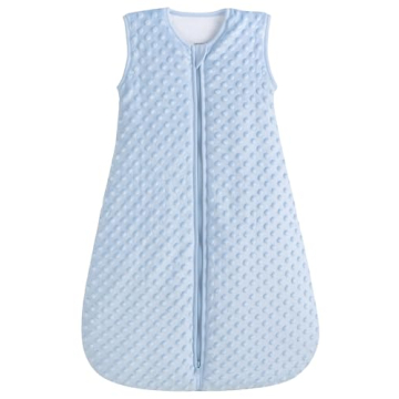 BABYINABAG Warm 2.5 Tog Quilted Winter Model Baby Sleeping Bag and Sack, Plush Minky Dot for Infants...