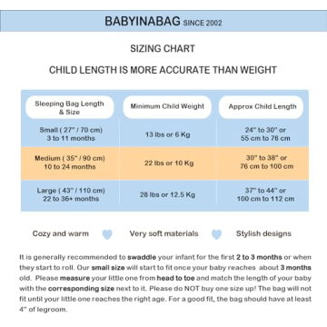 Buy BABYINABAG Warm 2.5 Tog Winter Baby Sleeping Bag