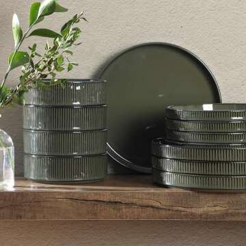 Stunning Gibson Elite 12 Piece Dinnerware Set for Four