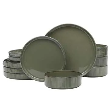 Stunning Gibson Elite 12 Piece Dinnerware Set for Four