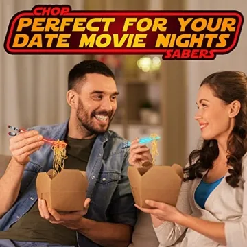 Light Up LED Lightsaber Chopsticks - 2 Pairs