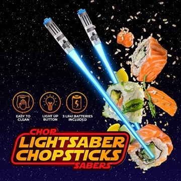 Light Up LED Lightsaber Chopsticks - 2 Pairs