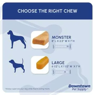 Downtown Pet Supply Yak Cheese Himalayan Dog Chews - Large Yak Chews Rich in Nutrients for Medium to Large Dogs - Long Lasting, Odorless and Easy to Digest Cheese Dog Treats - 10 LB