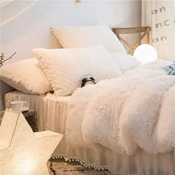 Vasofe Fuzzy Blanket Sherpa Blankets Fluffy Soft Fuzzy Faux Fur Throw Blanket for Xmas Couch Sofa Photo Home Decor Plush Blanket White Bed Throw Size