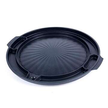 COOKKING - Master Grill Pan, Korean Traditional BBQ Grill Pan - Stovetop Nonstick Indoor/Outdoor Smo...