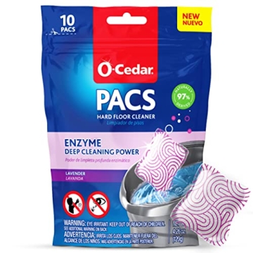 O-Cedar PACS Hard Floor Cleaner - 10 Count Lavender Scent
