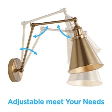 Stylish JONATHAN Y Wall Sconce with Adjustable Arm