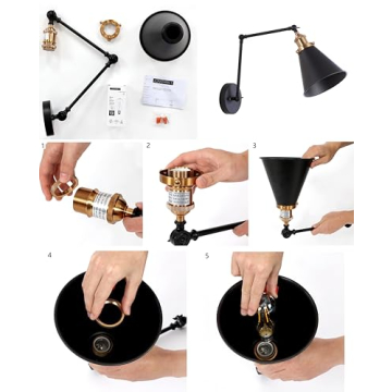 Stylish JONATHAN Y Wall Sconce with Adjustable Arm