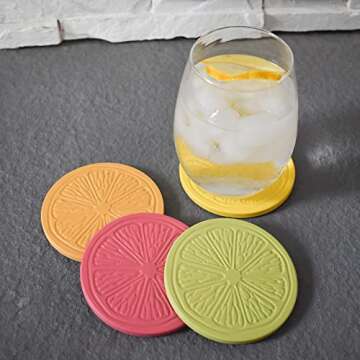 Questech Decor Drink Coasters - Boho Coasters for Coffee Table, Farmhouse Home Decor, Kitchen Decor ...