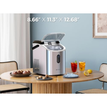 Ecozy Nugget Ice Maker - Daily 33 lbs of Chewable Ice