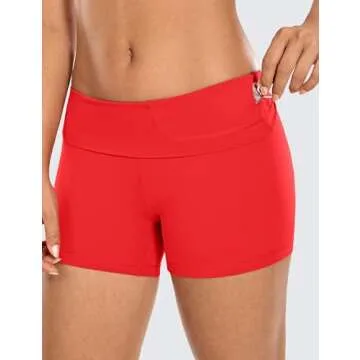 CRZ YOGA Women's Naked Feeling Biker Shorts for Activewear