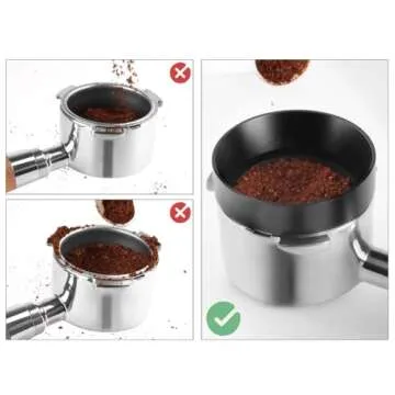 Lwuey Aluminum Espresso Dosing Funnel for Coffee Lovers
