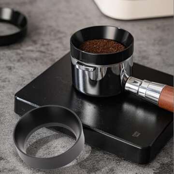Lwuey Aluminum Espresso Dosing Funnel for Coffee Lovers