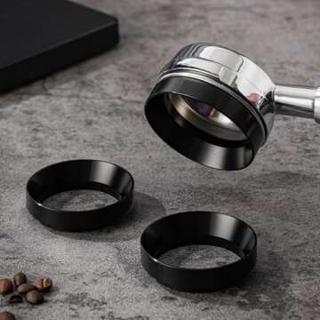 Lwuey Aluminum Espresso Dosing Funnel for Coffee Lovers