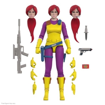 Super7 ULTIMATES! G.I. Joe Scarlett (Purple) - 7" G.I. Joe Action Figure with Accessories Classic Ca...