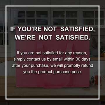 2-Pack Insulated Reusable Grocery Shopping Bag, X-Large Frozen Food Cold, Bodaon Cooler Bags with Zippered Top, Insulated Food Delivery Bag, Pink