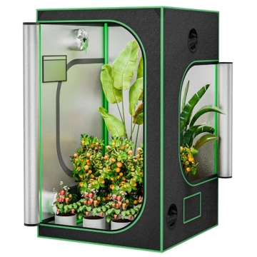 JungleA 4x4 Grow Tent,Indoor Hydroponic Greenhouse Growing Tent,48"x48"x80" Large Grow Tent Kit,Home...