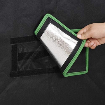 JungleA 4x4 Grow Tent,Indoor Hydroponic Greenhouse Growing Tent,48"x48"x80" Large Grow Tent Kit,Home Plant Farmer Mushroom Grow Box w/Window & Tray