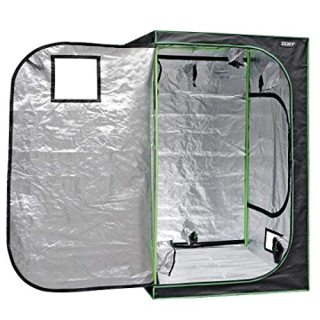 JungleA 4x4 Grow Tent,Indoor Hydroponic Greenhouse Growing Tent,48"x48"x80" Large Grow Tent Kit,Home Plant Farmer Mushroom Grow Box w/Window & Tray