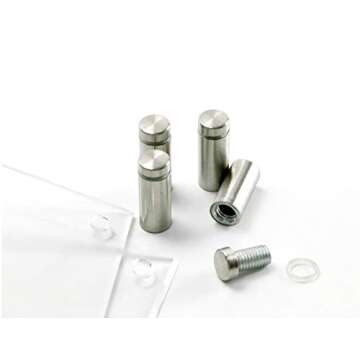 B&NN Double Panel Floating Clear Acrylic Wall Mount Sign Frame Certificate Frame Wall Photo or Document Frame (8x10)