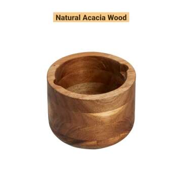 TFTP Salt Cellar with Lid - Big Size Elegant Salt Container and Pepper Holder - Stylish Salt Box with Spoon - Bath Salt Jar - Airtight Salt Holder for Kitchen and Dining - Seasoning Organizer (Gray)