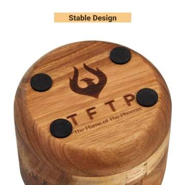 TFTP Salt Cellar with Lid - Big Size Elegant Salt Container and Pepper Holder - Stylish Salt Box with Spoon - Bath Salt Jar - Airtight Salt Holder for Kitchen and Dining - Seasoning Organizer (Gray)