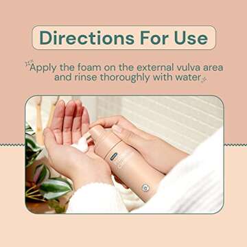 Ease - Probiotic Cleanser, Intimate Foaming Feminine Wash, Gentle Feminine Care Formula for Itching and Discomfort, Soothing and Hydrating pH Balance Feminine Wash, 150 ml, Peony and Sandalwood