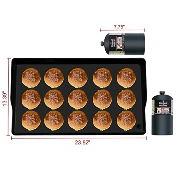 Royal Gourmet 3-Burner Portable Griddle for Outdoor Cooking