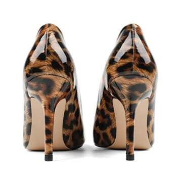 JOY IN LOVE Women's Leopard Pumps with 3.5" High Heel