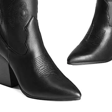 Trendy DREAM PAIRS Cowboy Boots for Women - Stylish Comfort