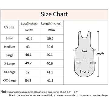 Women's Pinafore Square Apron Baking Cooking Gardening Works Cross Back Cotton/Linen Blend Dress with 2 Pockets Apricot-2XL